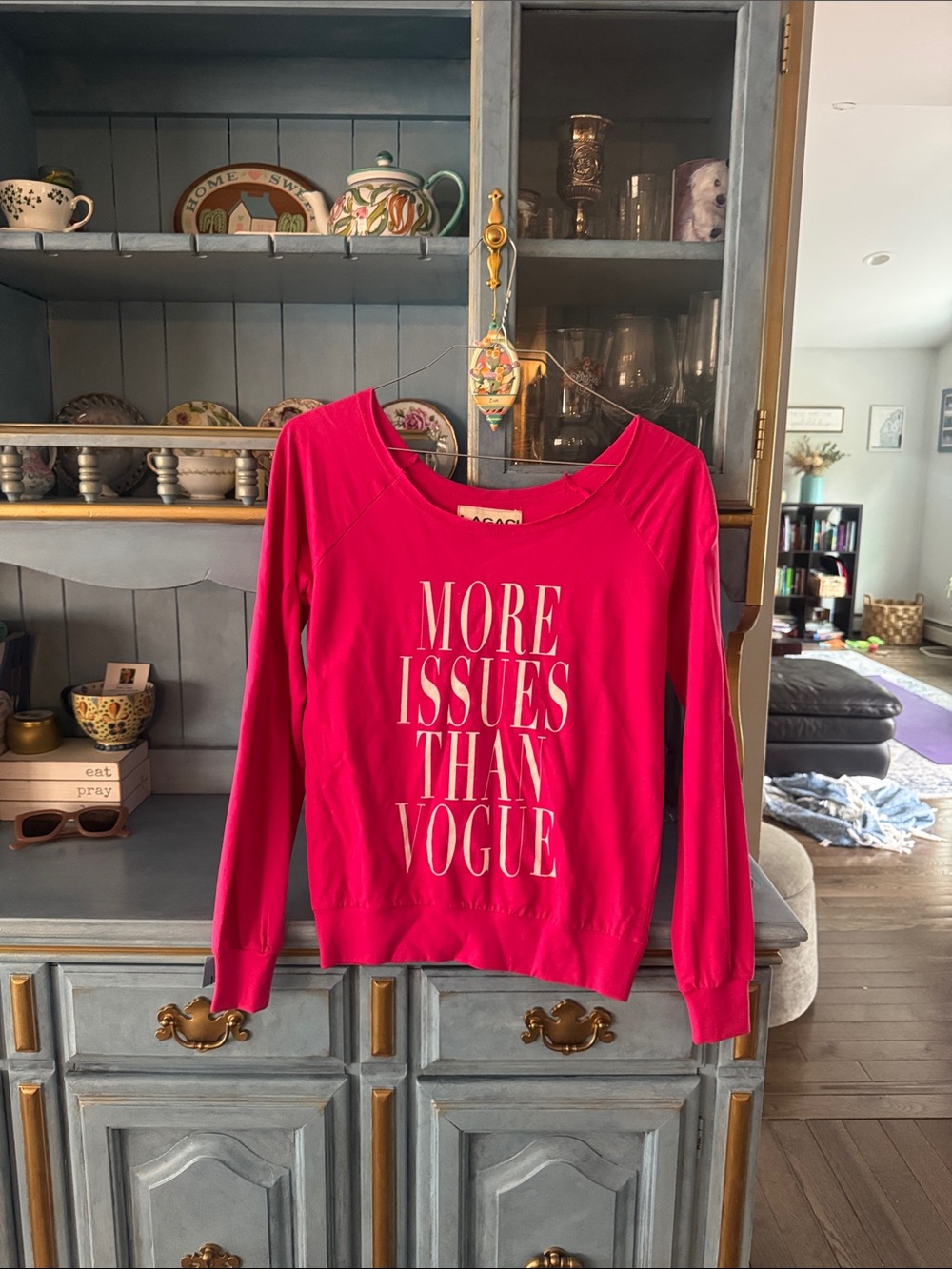 Lagaci Hot Pink Crewneck Sweatshirt